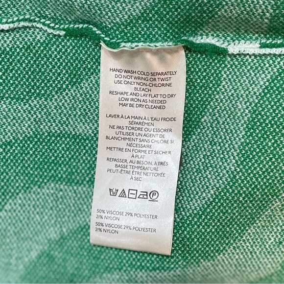 Maeve Anthropologie Harmon Jacquard Sweater Tee Wavy Geometric Bold Playful - Picture 11 of 12